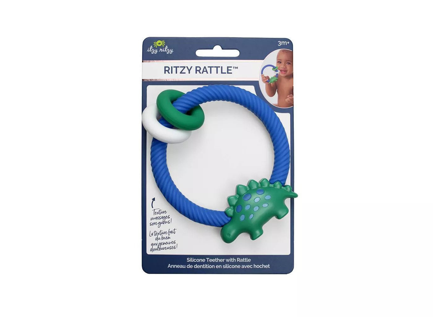 Itzy Ritzy Rattle with Teething Rings - Pupsik Singapore