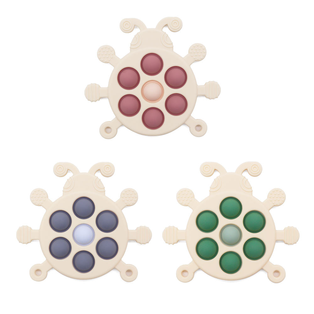 Biomom Pop It Ladybug Fidget Toy (3 Colors)