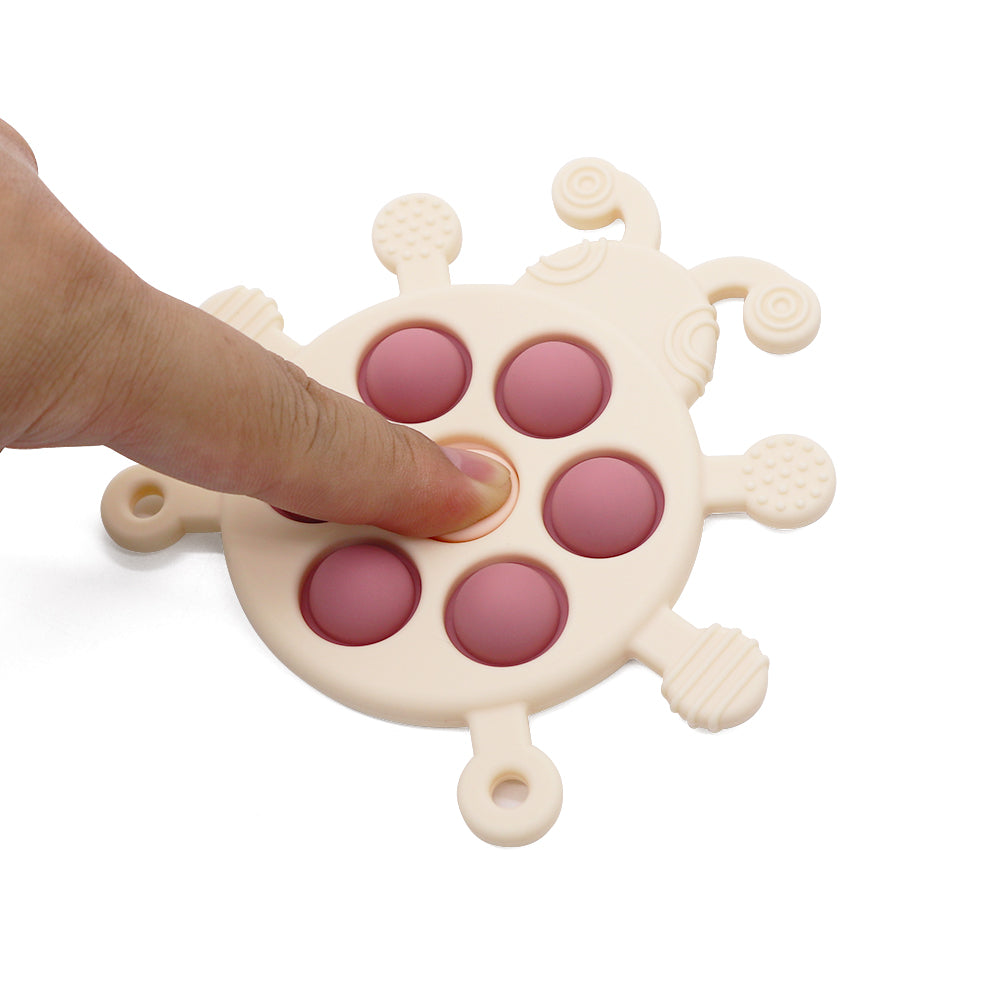 Biomom Pop It Ladybug Fidget Toy (3 Colors)