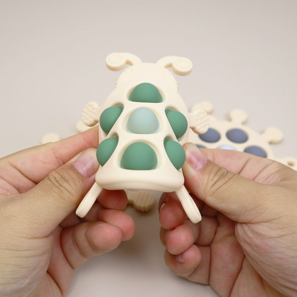 Biomom Pop It Ladybug Fidget Toy (3 Colors)