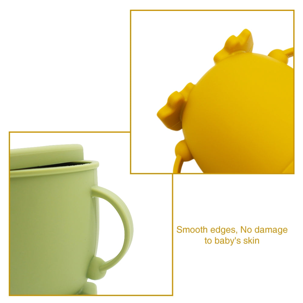 Biomom Happy Feet Silicone Straw Cup (5 Colours) - Pupsik Singapore