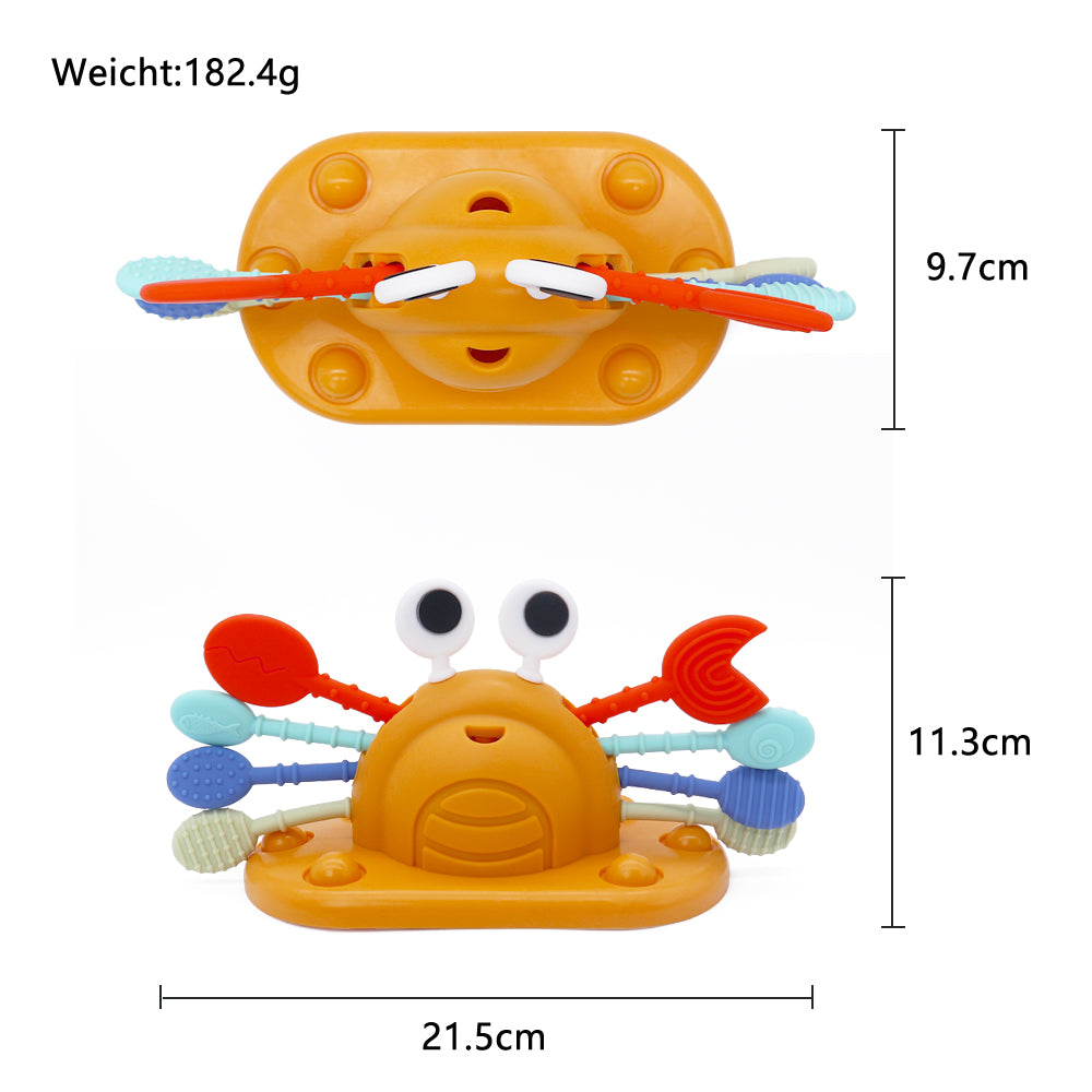 Biomom Crabby Pop & Pull Toy