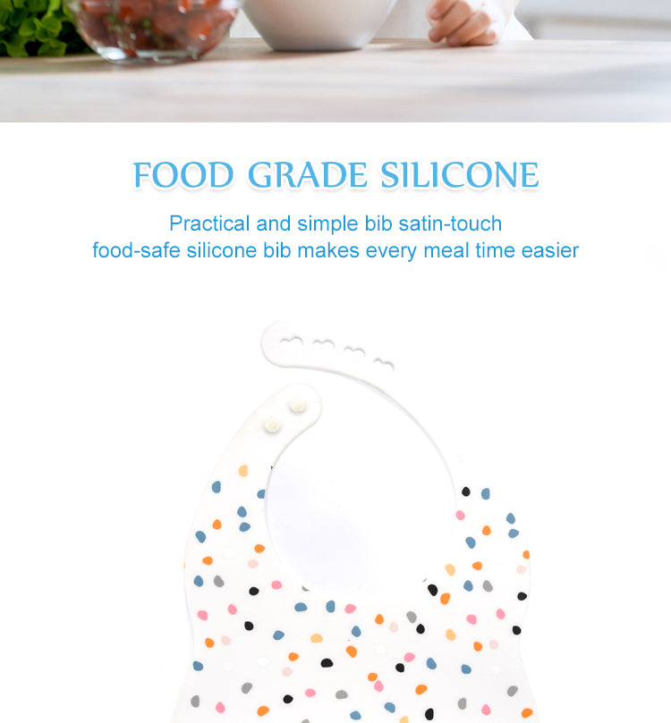 Biomom Silicone Round Baby Bib (11 Designs) - Pupsik Singapore