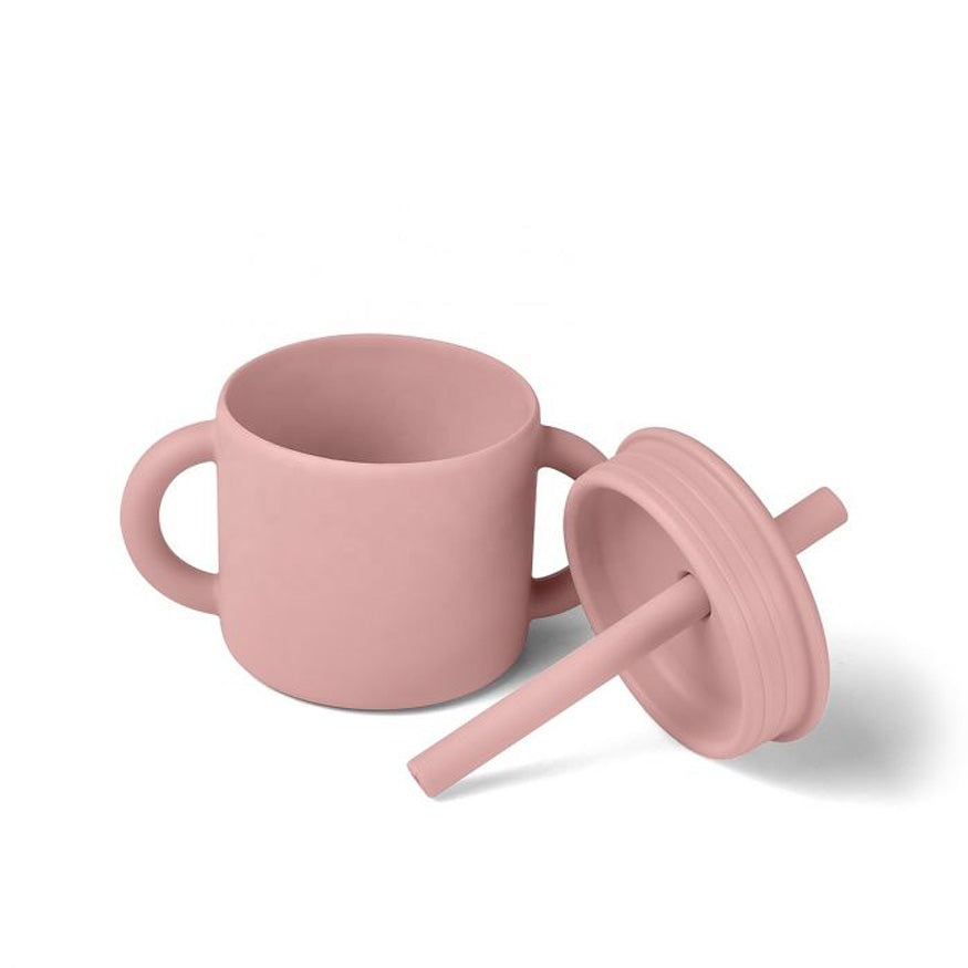 Biomom No-Spill Double-Handled Silicone Sippy Cup, 180ml (5 colors) - Pupsik Singapore