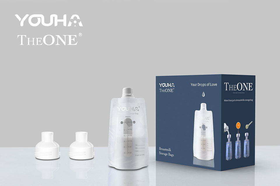 Youha The One Breast Milk Storage Bags, 210ml (40pcs)