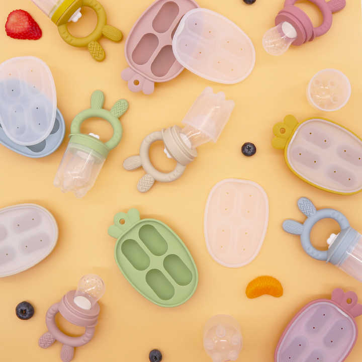 Biomom Bunny Feeder & Nibble Tray Set (6 Colors)