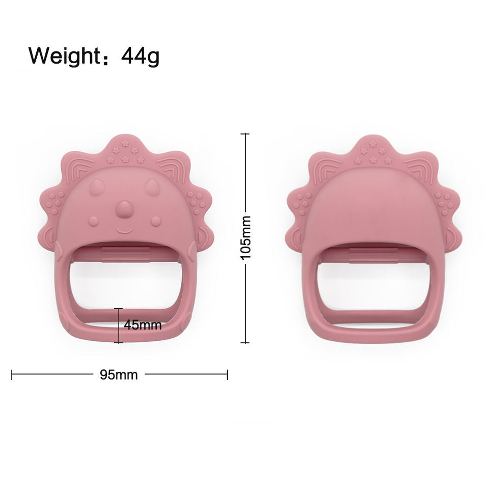 Biomom Silicone Baby Teething Mitten, Dinosaur (6 Colours)