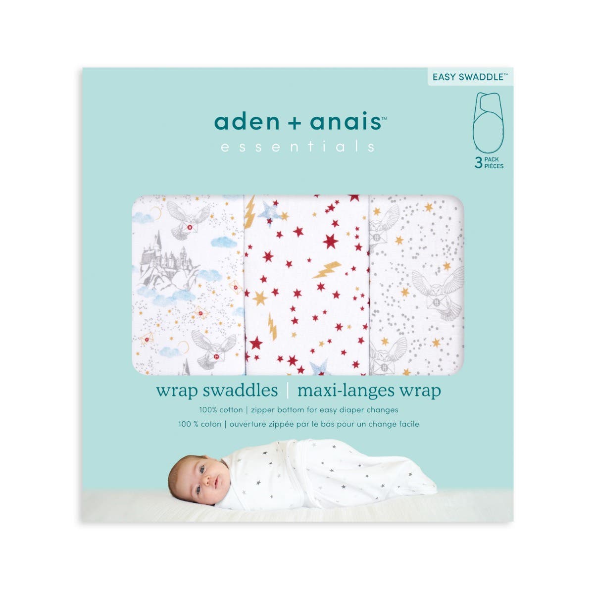 Aden Anais Essentials Swaddle Wrap  (3pk) , 0-3 months (14 Designs) - Pupsik Singapore