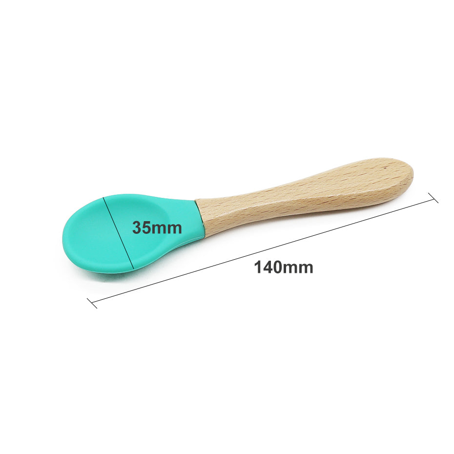 Biomom Wooden Silicone Spoon (12 Colours)