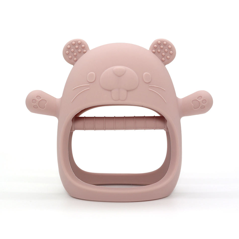 Biomom Silicone Baby Teething Mitten, Groundhog (6 Colours)