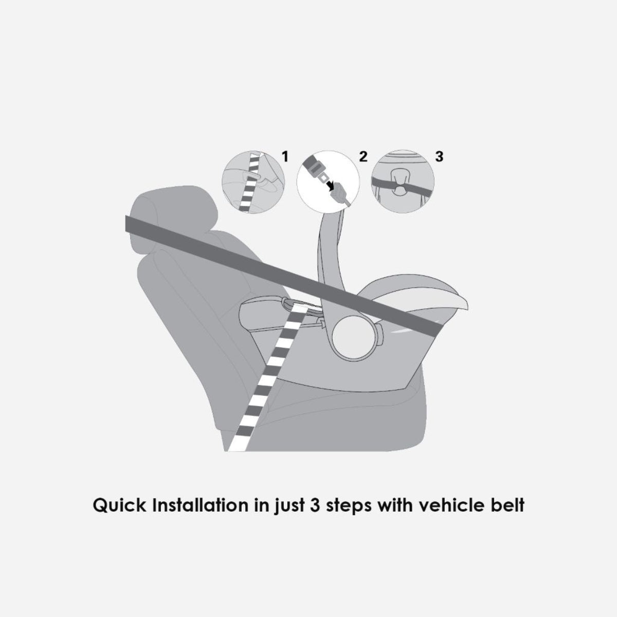 Hamilton Zeno Plus Infant Car Seat - Black