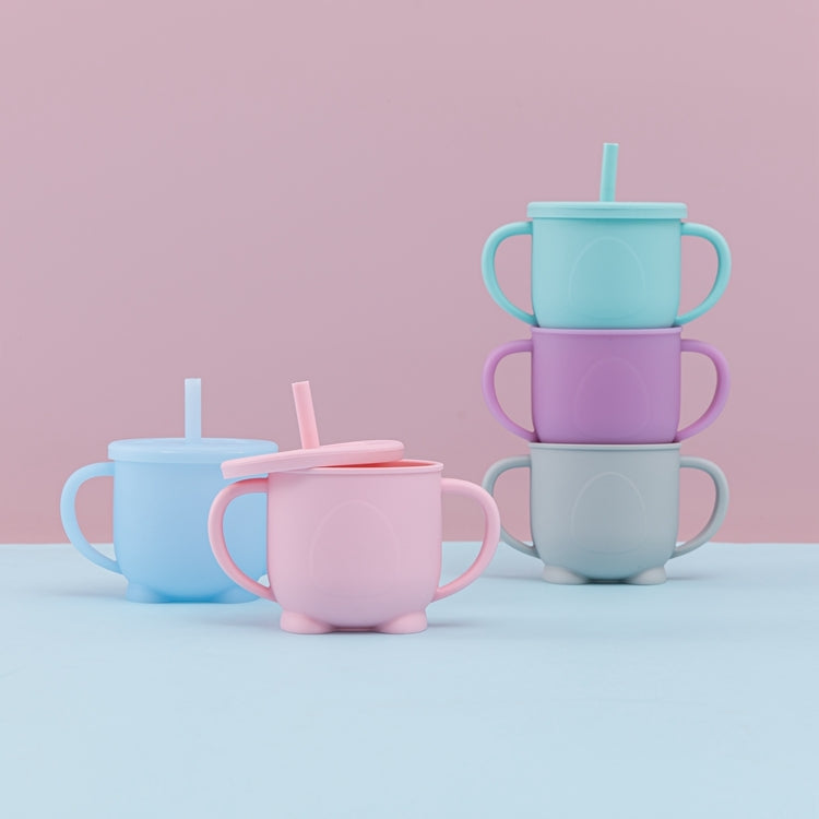 Biomom Penguin Silicone Straw Cup (3 Colours)