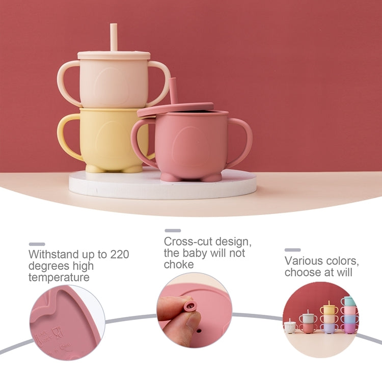 Biomom Penguin Silicone Straw Cup (3 Colours) - Pupsik Singapore