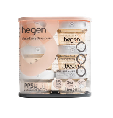 Hegen PCTO™ Breast Milk Storage Bottle PPSU, 60ml/2oz (6pk)