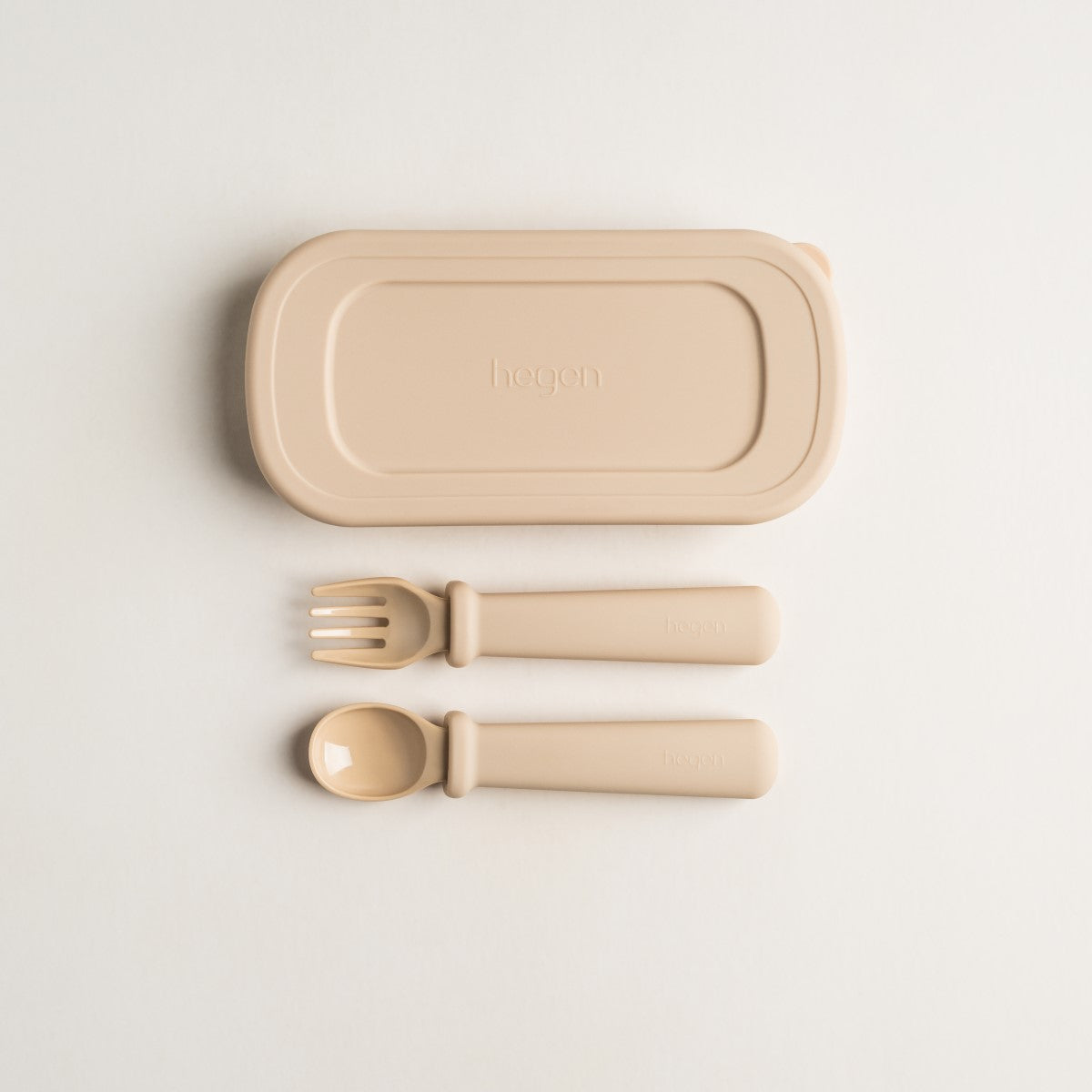 Hegen Multi-stage Fork and Spoon PPSU with Case Taupe