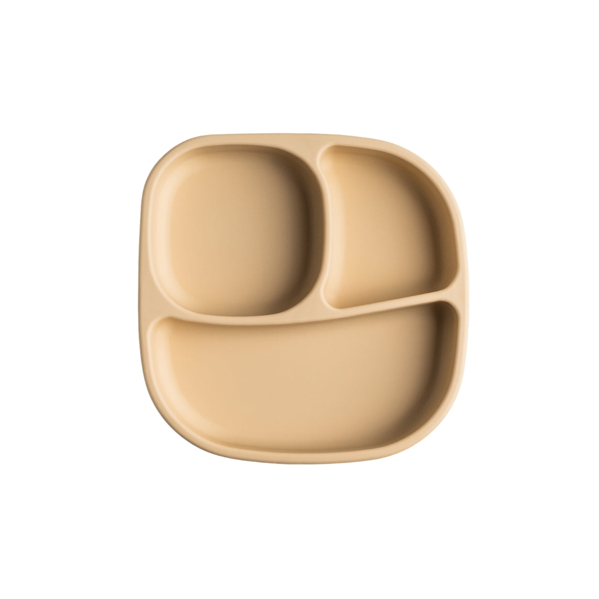 Hegen Divided Suction Plate Silicone Taupe