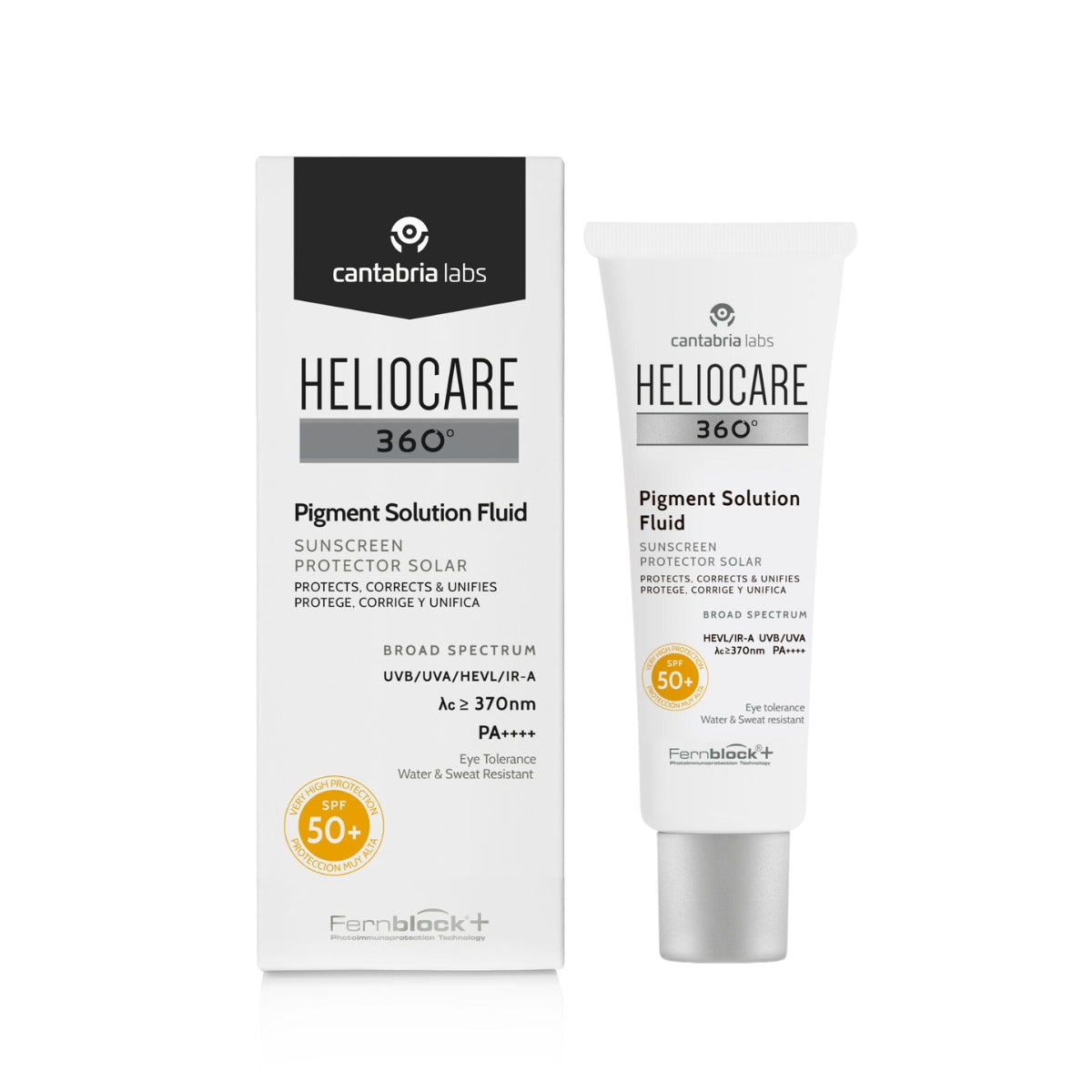 Heliocare 360° Pigment Solution Fluid SPF 50+ Sunscreen (50ml) - Exp 03/27