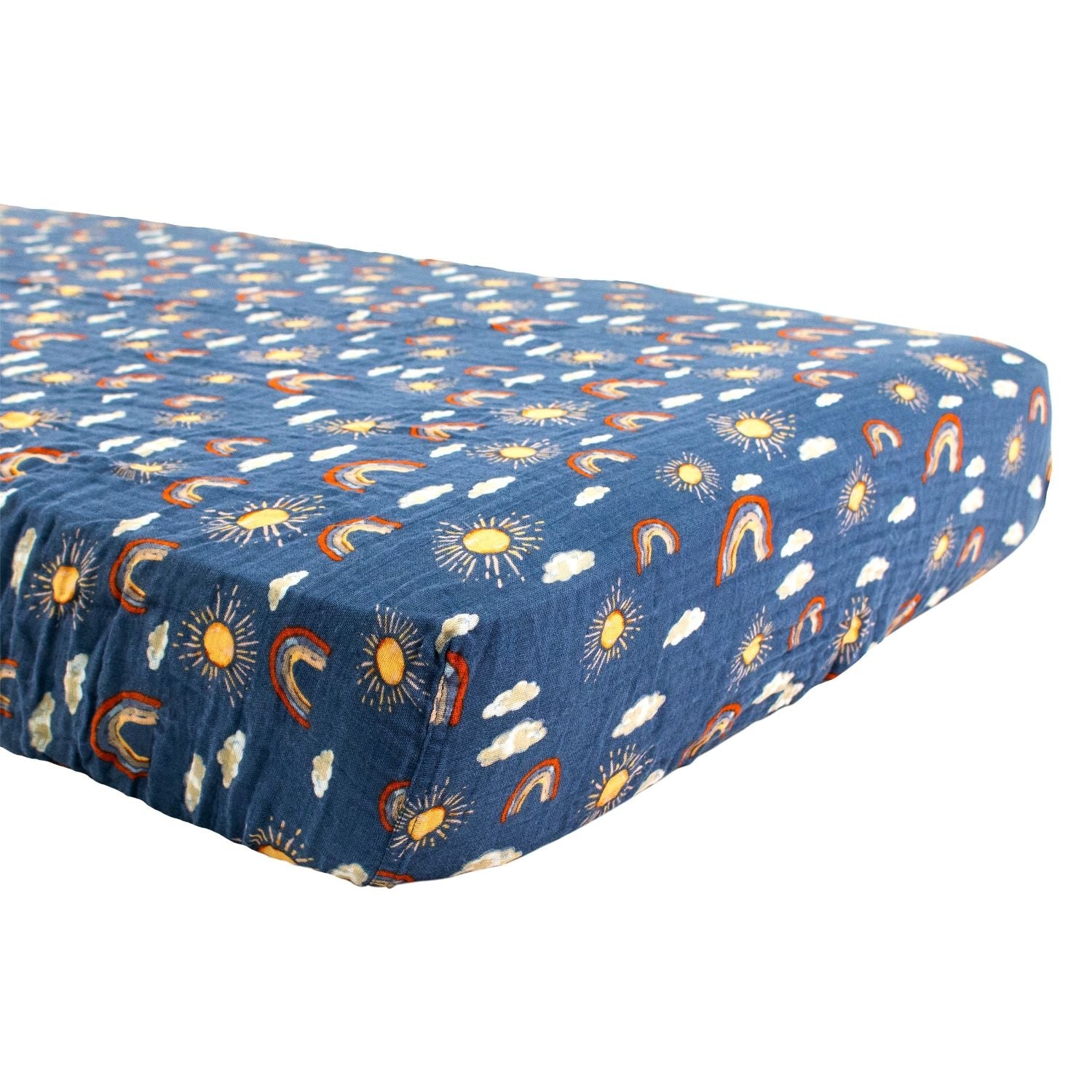 Bebe Au Lait Classic Muslin Fitted Crib Sheet (70x130cm) (18 Designs) - Pupsik Singapore