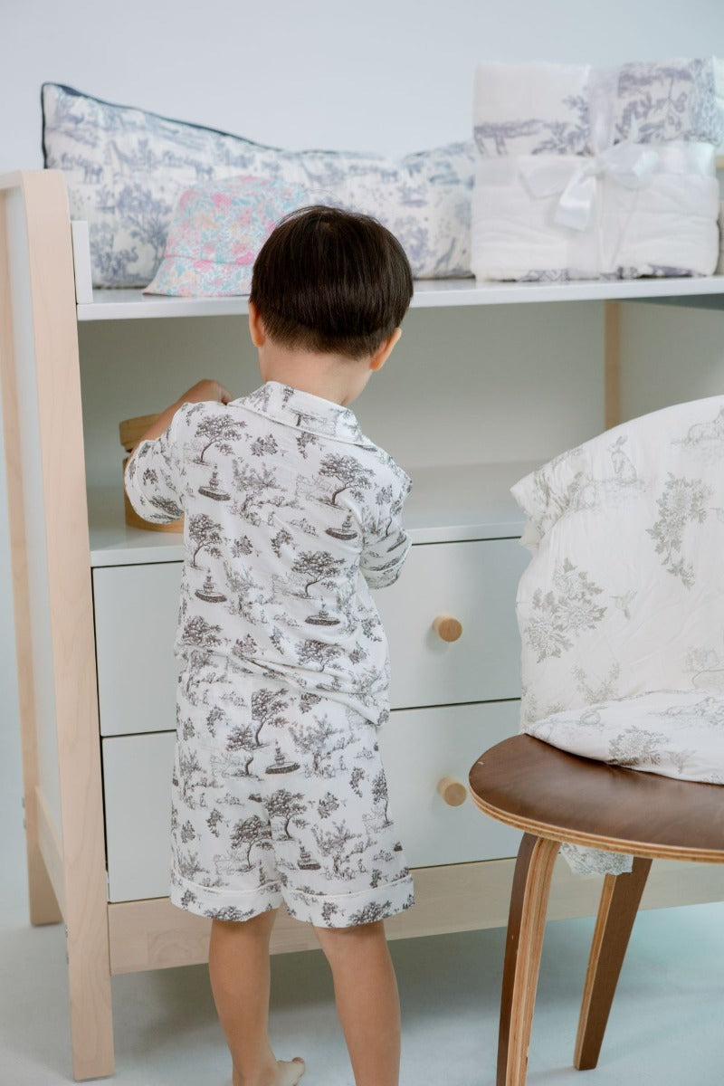 House of Holly Classic PJ Lounge 2-Piece Set -  Garden Toile Noir (3 Sizes)