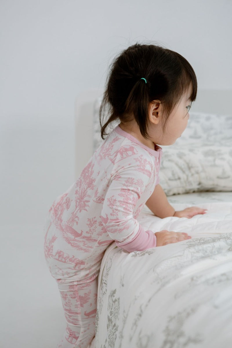 House of Holly Zip Sleepsuit - Savanna Pink (3 Sizes)