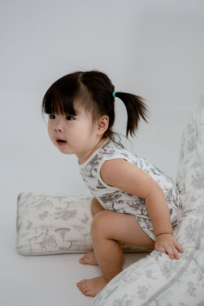 House of Holly Cloud Bubble Romper - Garden Toile Noir