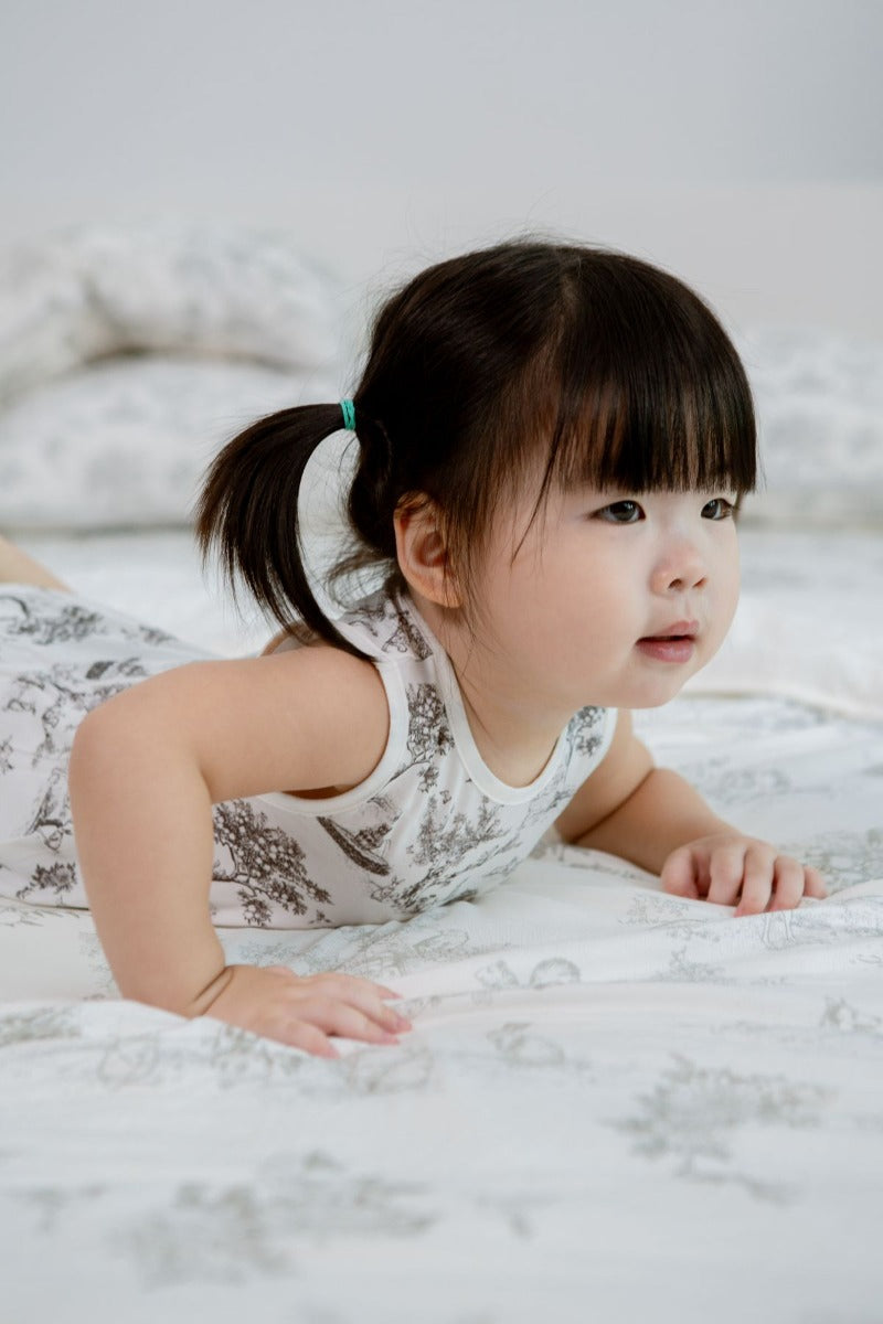 House of Holly Cloud Bubble Romper - Garden Toile Noir