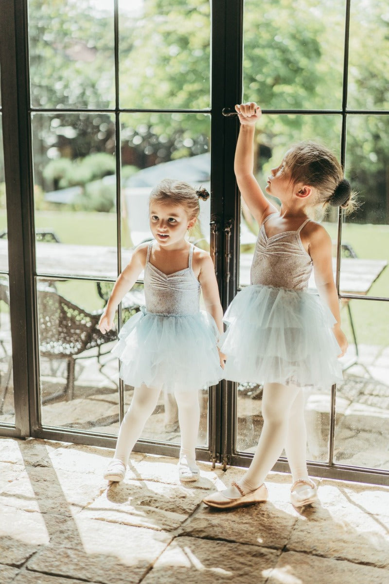 House of Holly Ballerina Tulle Dress - Blue Meadows (3 Sizes)