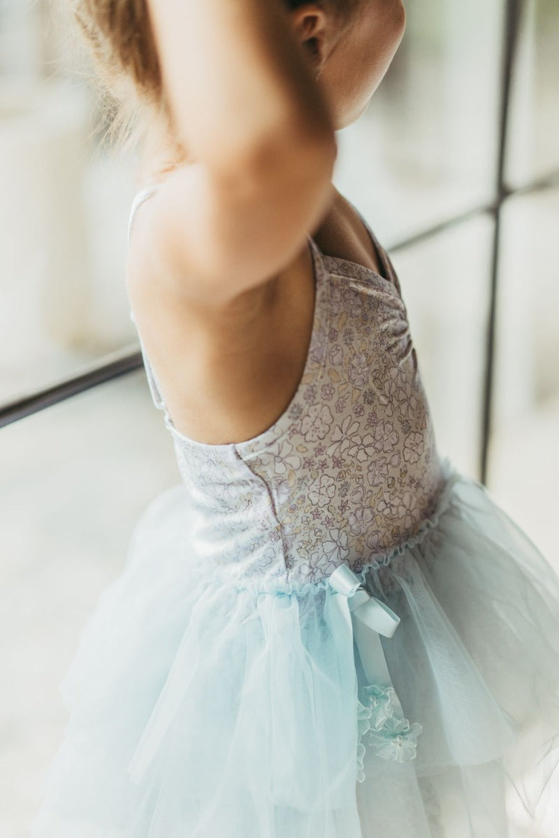 House of Holly Ballerina Tulle Dress - Blue Meadows (3 Sizes)