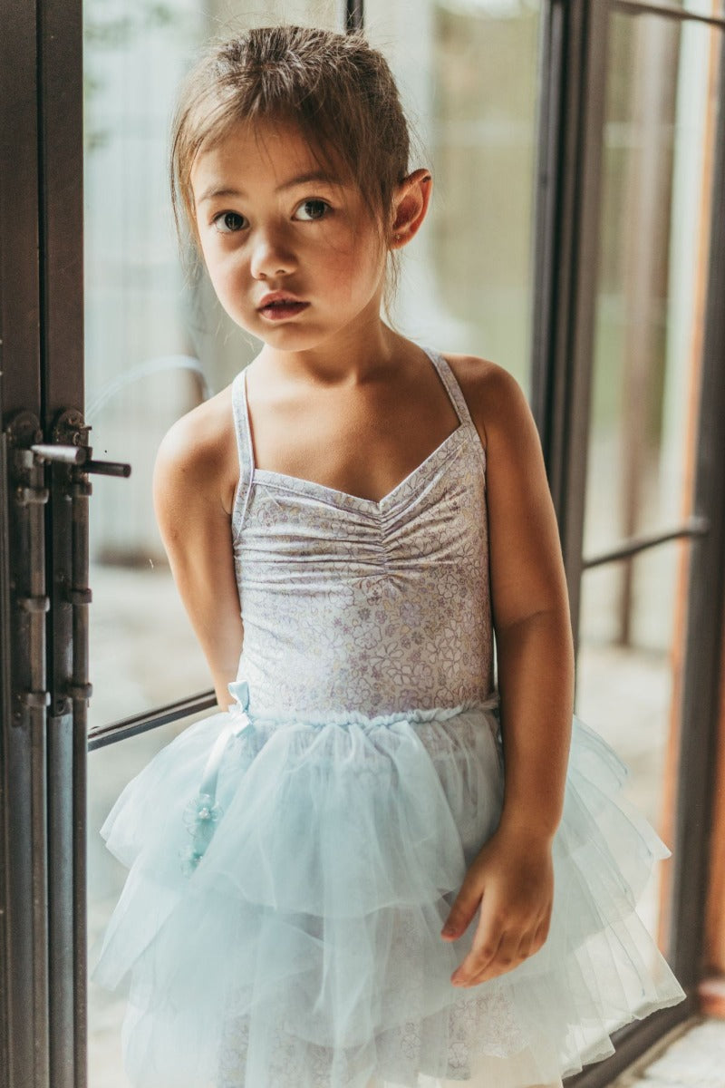 House of Holly Ballerina Tulle Dress - Blue Meadows (3 Sizes)