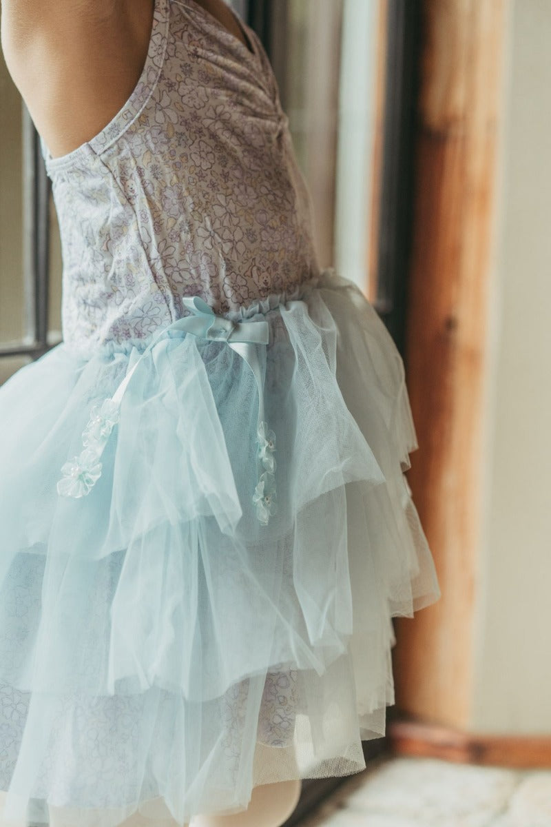 House of Holly Ballerina Tulle Dress - Blue Meadows (3 Sizes)