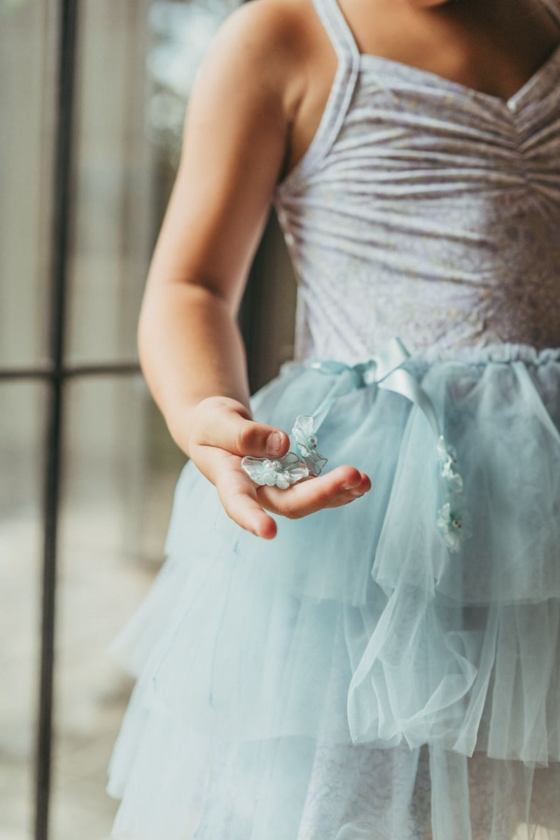 House of Holly Ballerina Tulle Dress - Blue Meadows (3 Sizes)