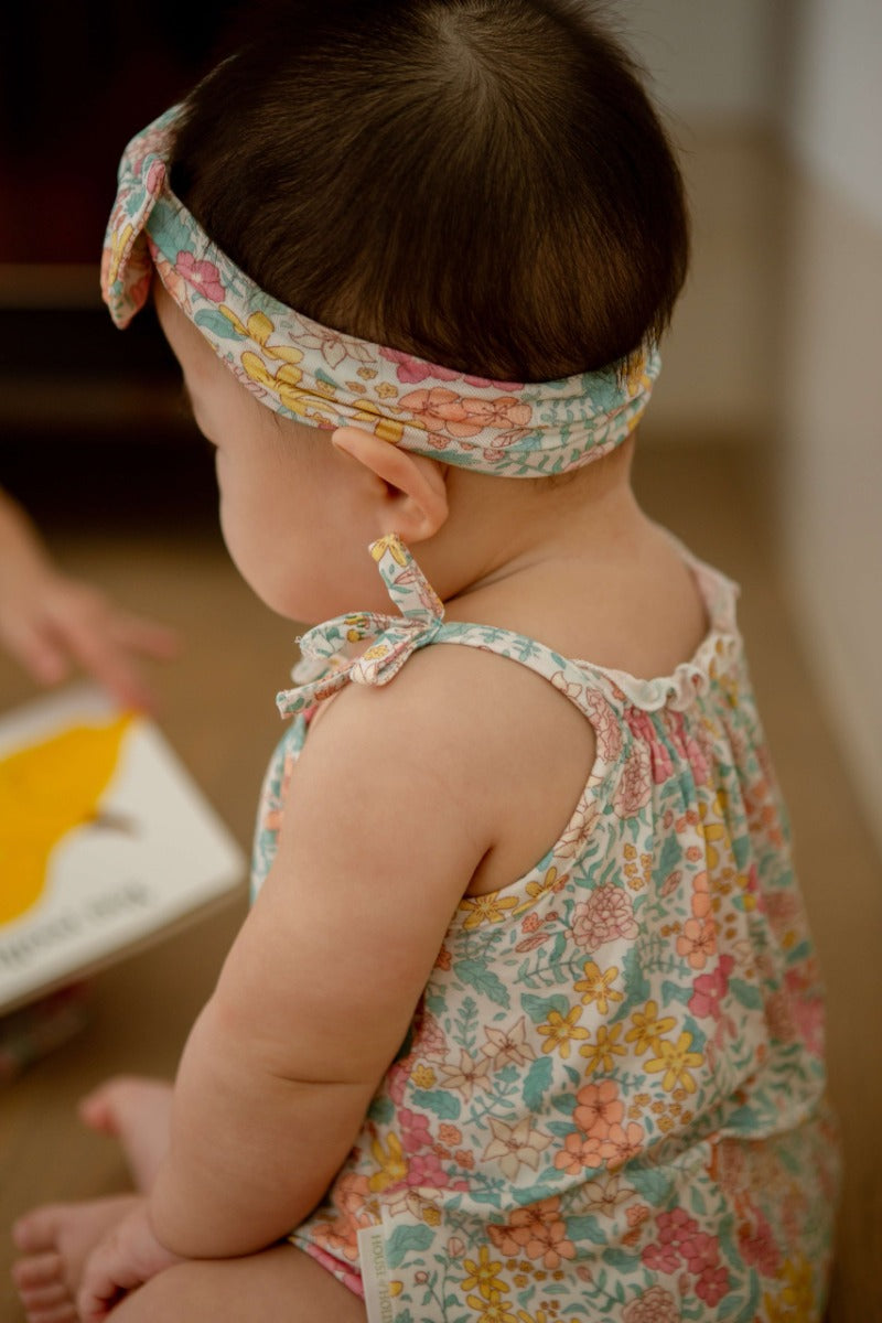 House of Holly Smocked Bubble Romper - Holly En Fleurs