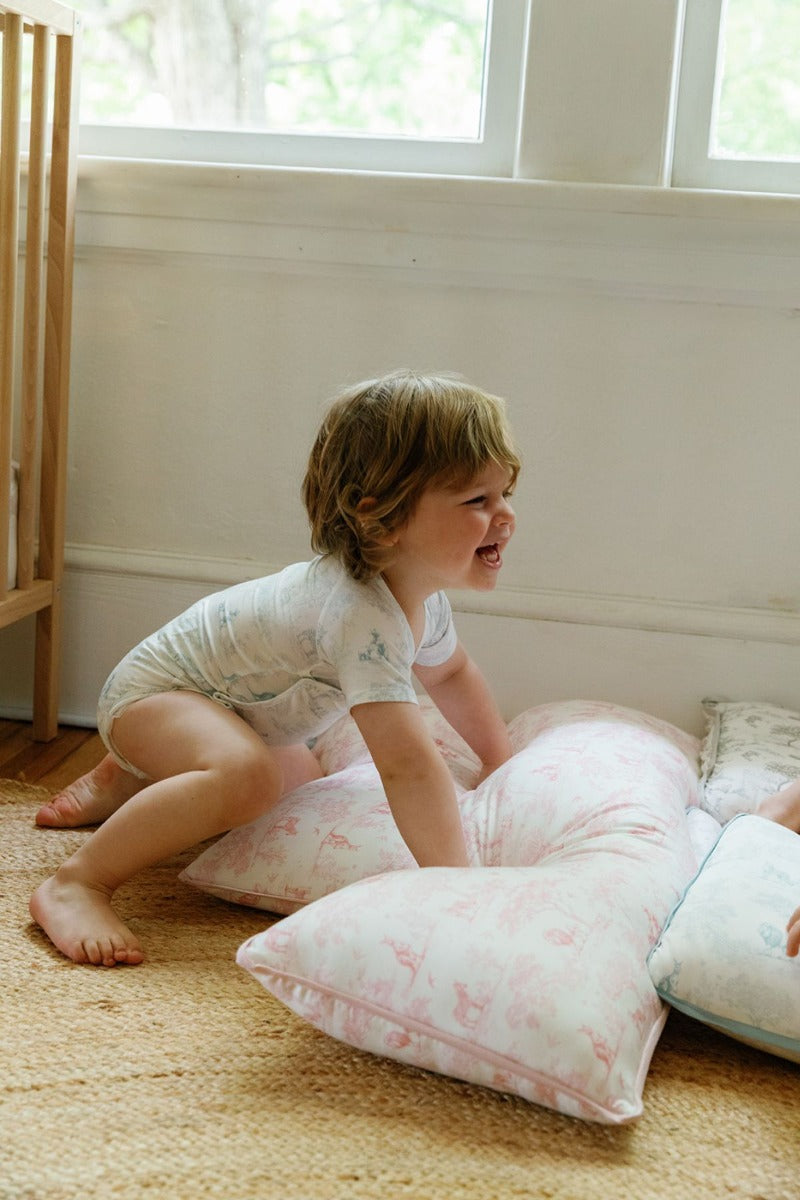 House of Holly Wrapover Onesie - Wild Toile Blue (3 Sizes)