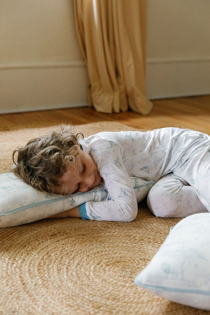 House of Holly Long Sleeve T-Shirt and Pants Pyjamas Set - Wild Toile Grey/Teal (3 Colors)