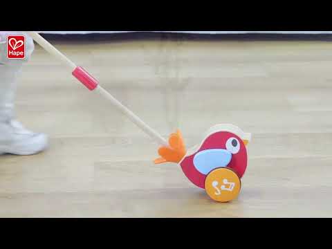 Hape Butterfly Push Pull Wooden Toy