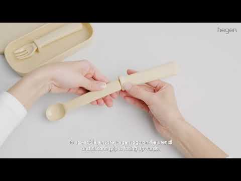 Hegen Multi-stage Fork and Spoon PPSU with Case Taupe