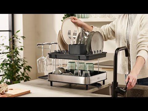 Joseph Joseph Excel Steel 2-Tier Dish Rack
