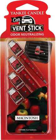 Yankee Candle Car Vent Sticks (0.96oz, 4pcs) - Macintosh