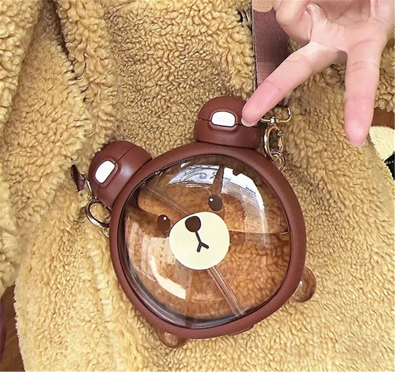 Biomom Little Bear 2-in-1 Tritan Bottle with Straps, 750ml (2 Colors) - Pupsik Singapore