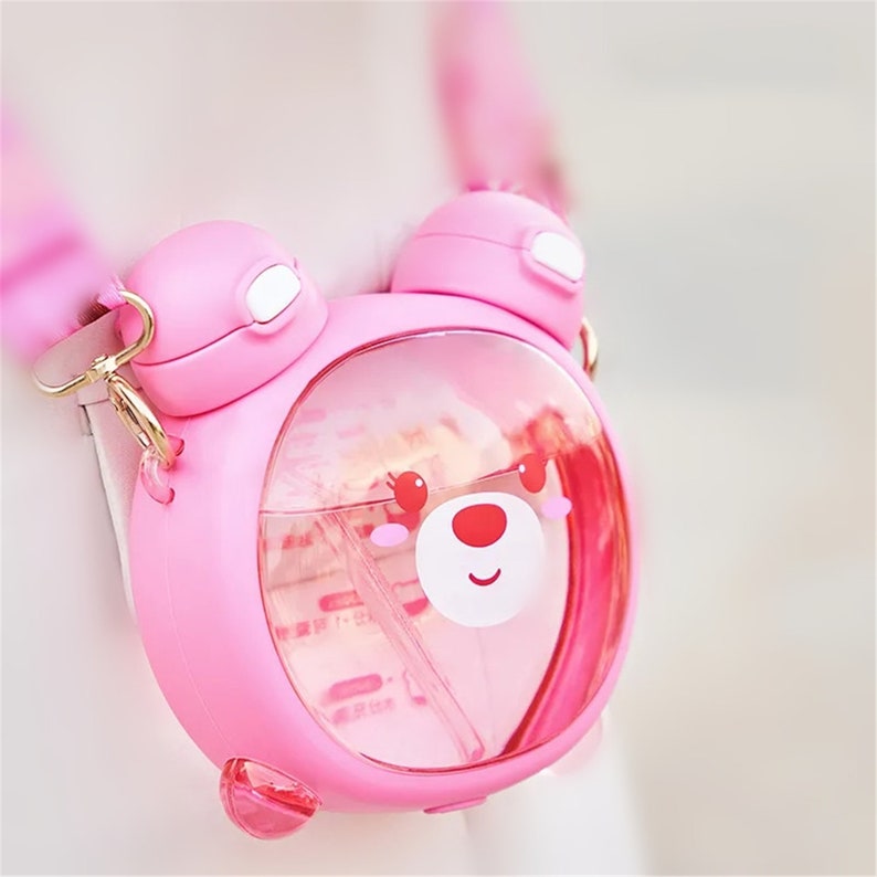 Biomom Little Bear 2-in-1 Tritan Bottle with Straps, 750ml (2 Colors) - Pupsik Singapore