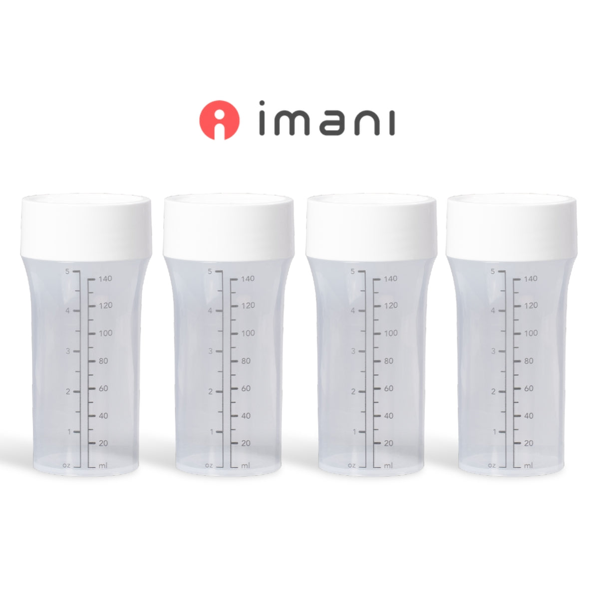 Imani Milk Collection Bottles, 5oz (4pk)