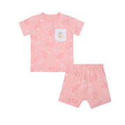 Baa Baa Sheepz Short Sleeve T-Shirt & Shorts - Baa Baa in the Universe Pink (4 Sizes)