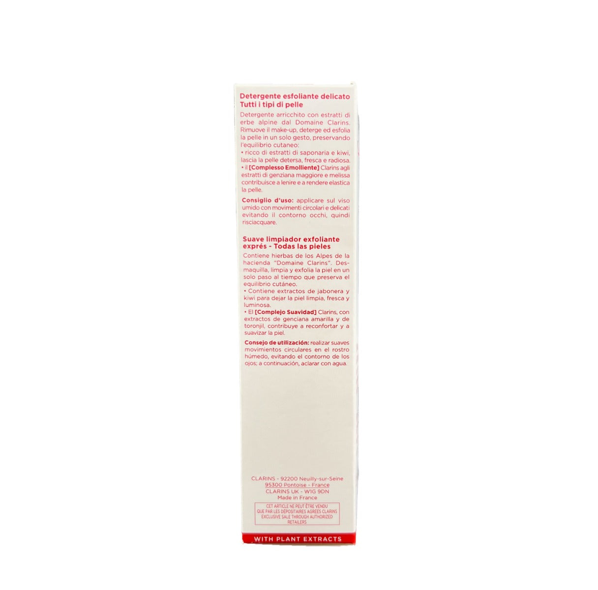 Clarins One-Step Gentle Exfoliating Cleanser with Kiwi Extract, 125ml (Exp 10/28)