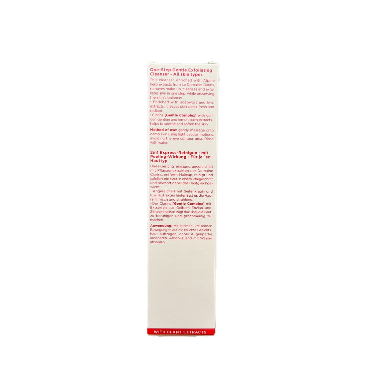 Clarins One-Step Gentle Exfoliating Cleanser with Kiwi Extract, 125ml (Exp 10/28)