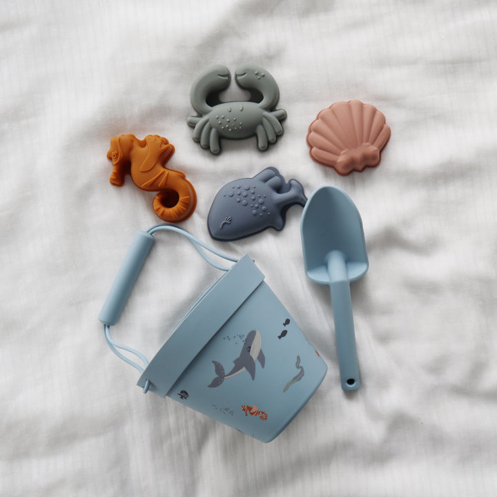 Biomom Silicone Beach Toy Set (3 Colors) - Pupsik Singapore