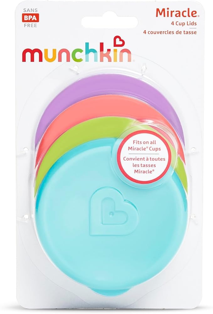 Munchkin Miracle® Cup Lids, 4pk