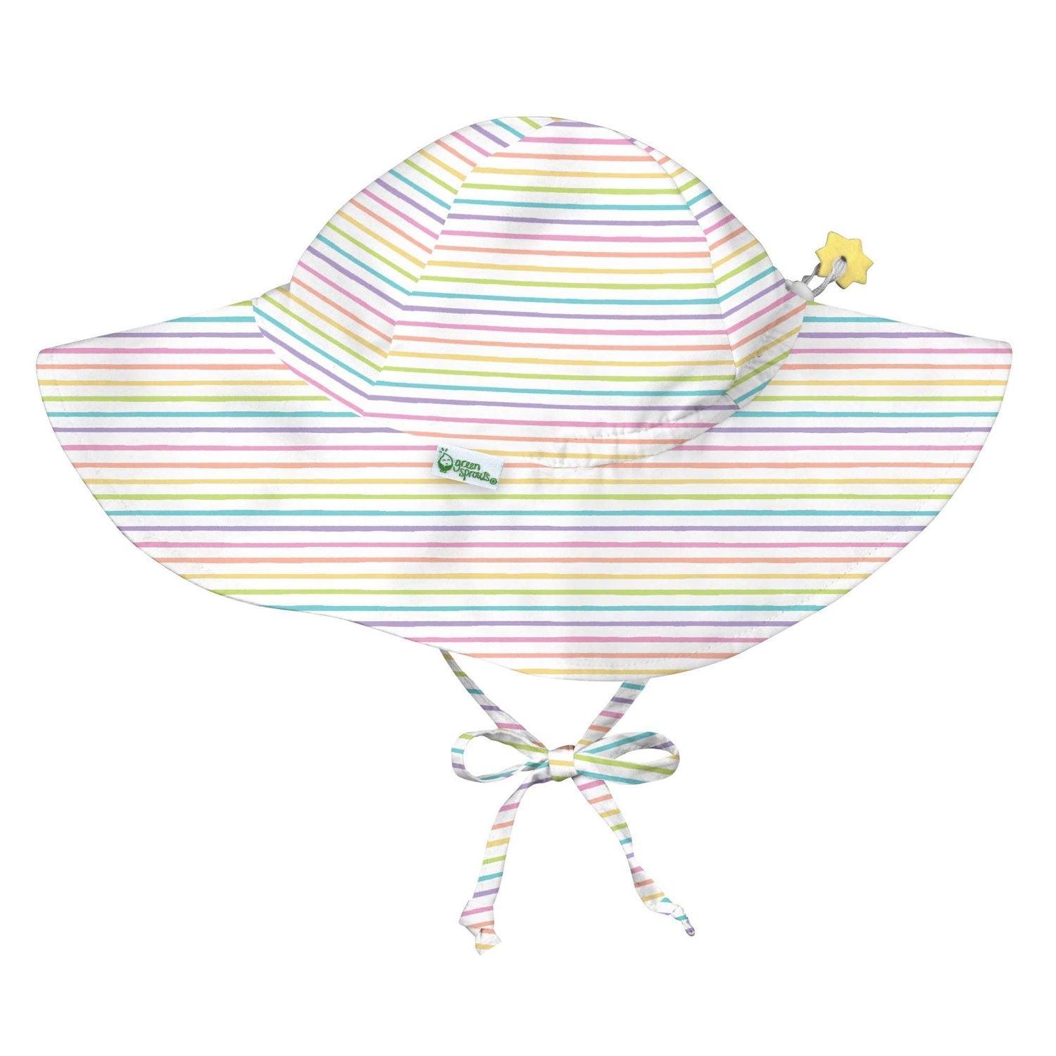 IPlay Brim Sun Protection Baby Hat - Rainbow Pinstripe (2 Sizes)