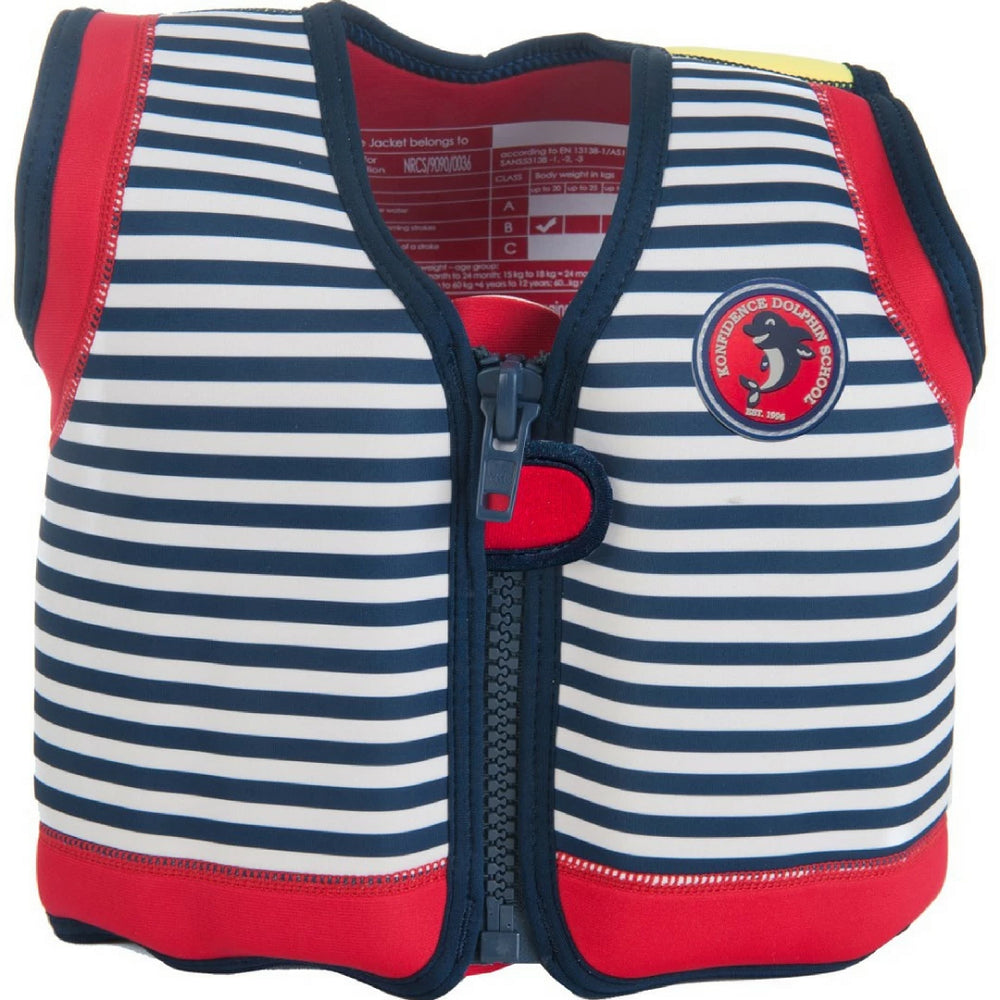 Konfidence Original Children Swim Jacket - Hamptons Navy Stripe (3 Sizes)