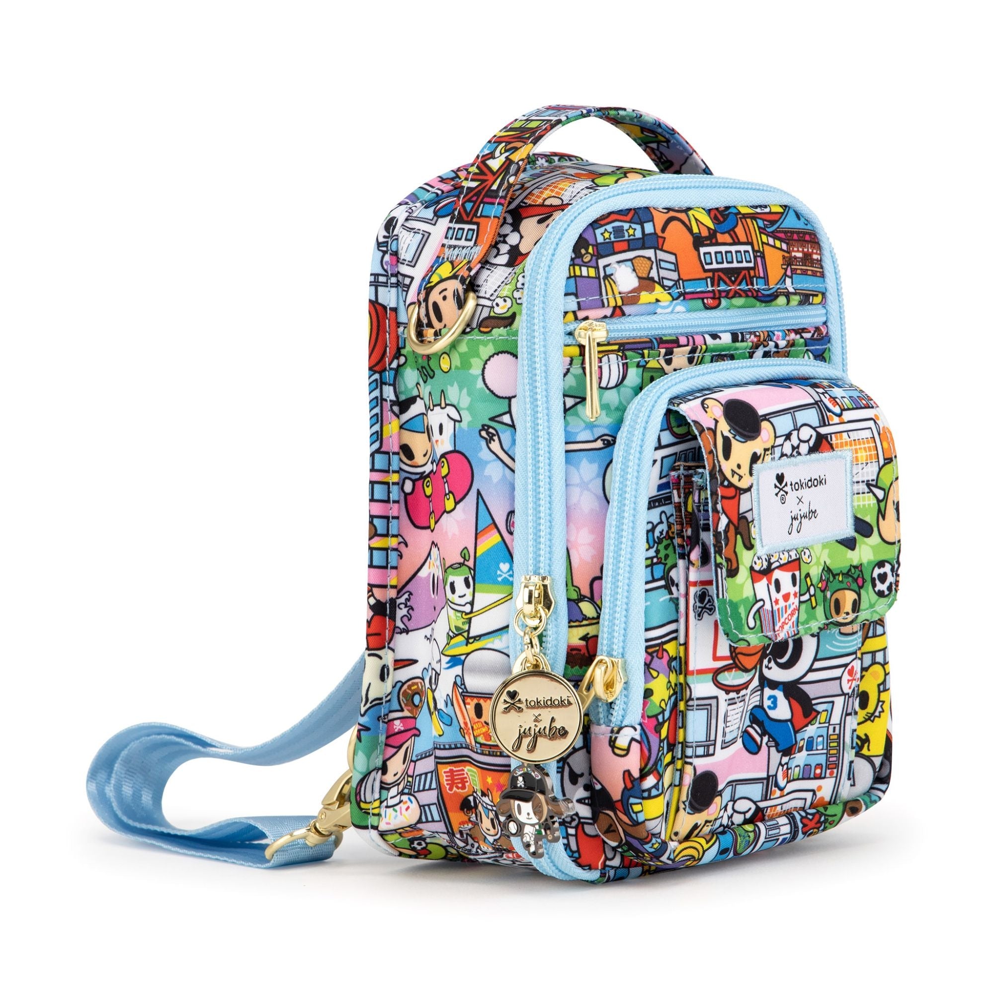 Jujube Mini Be Right Back Tokidoki Sling Bag - Team Toki (Donutino Zipper)