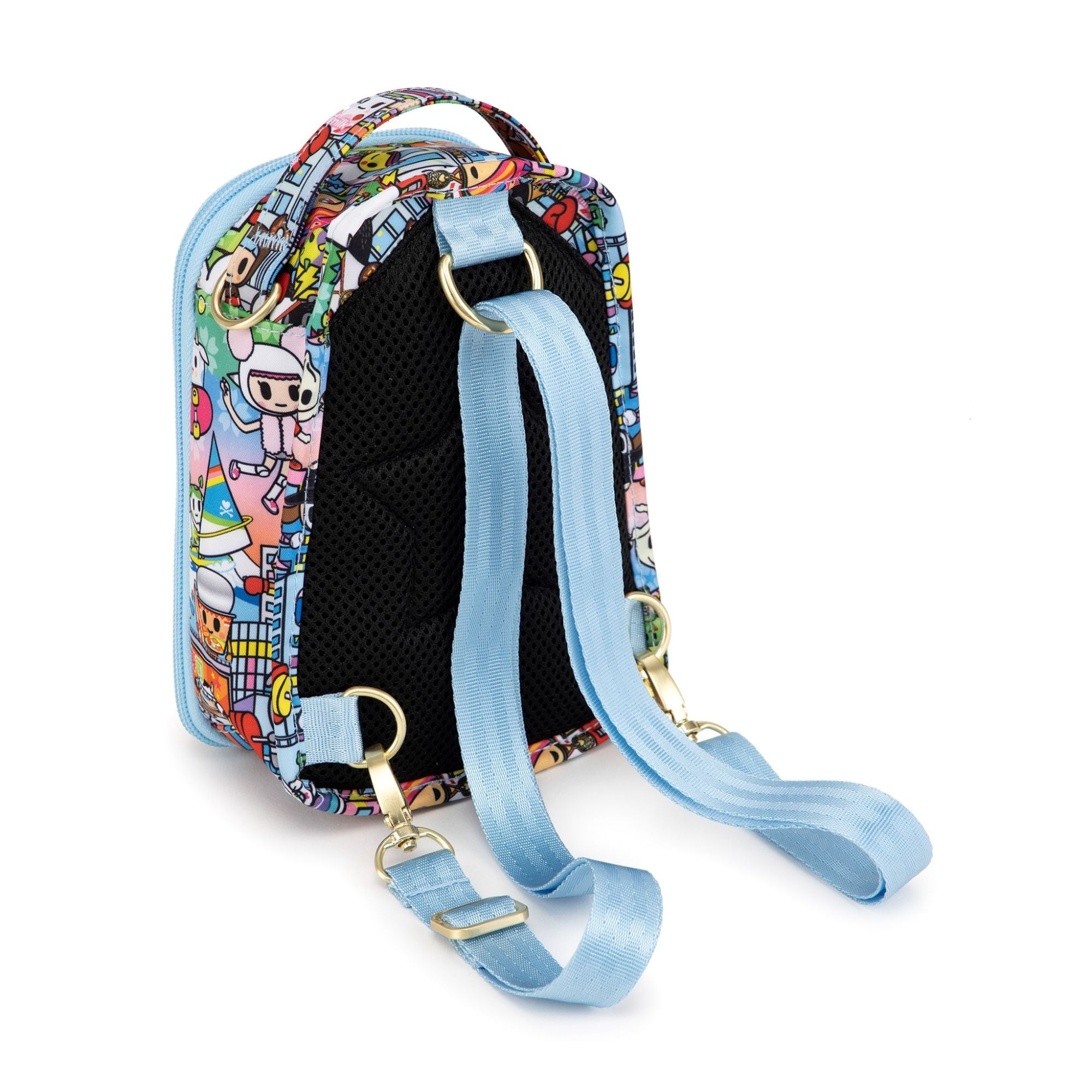 Jujube Mini Be Right Back Tokidoki Sling Bag - Team Toki (Donutino Zipper)
